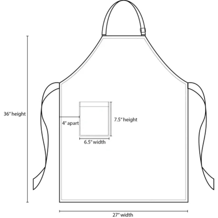 Small Stripes Bib Apron