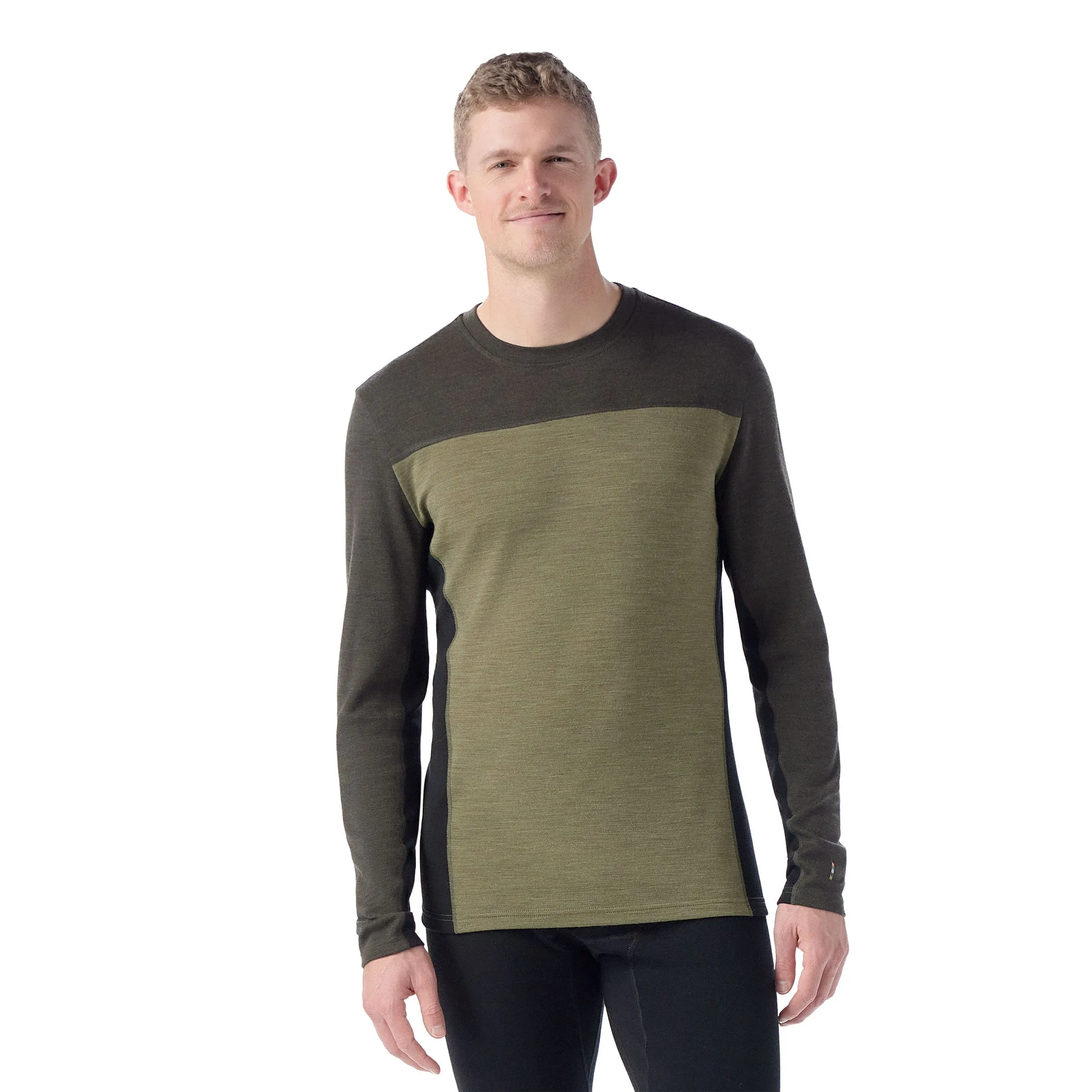 Smartwool Mens Classic Thermal Merino Base Layer Colorblock Crew