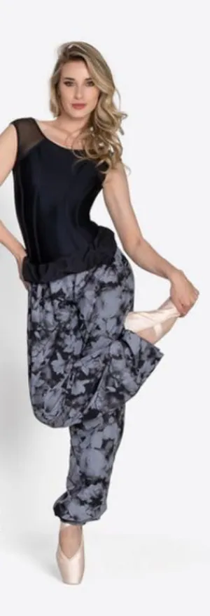 So Danca Ladies Reversible Floral Print Dance Trousers