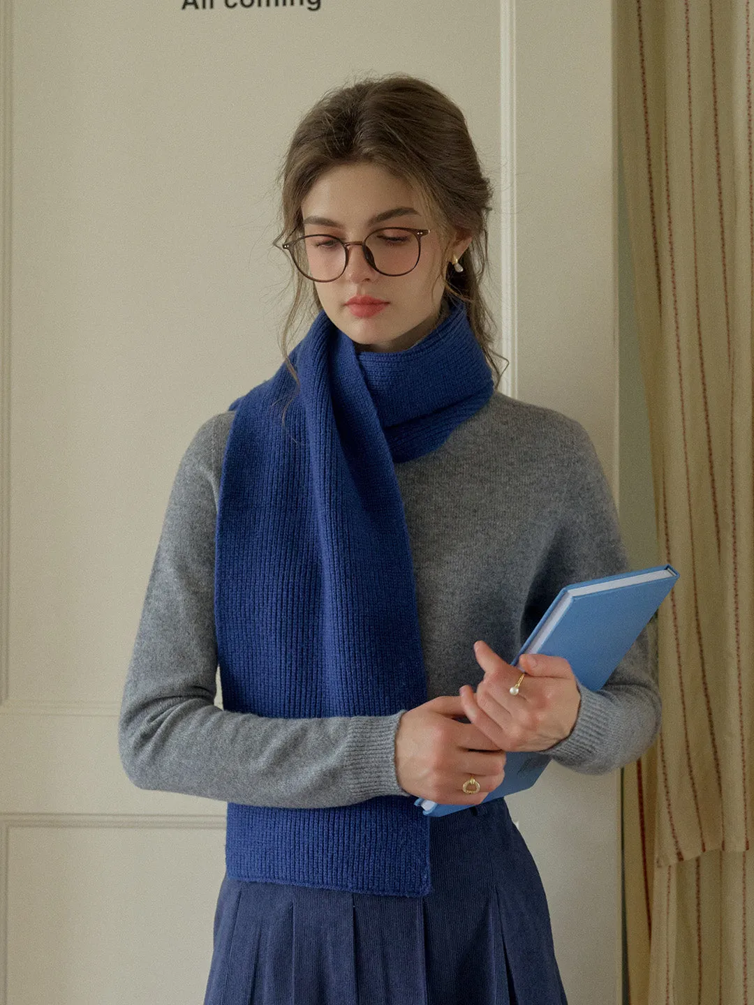 Solana Basic Versatile Turtleneck 100% Wool Sweater - Camel