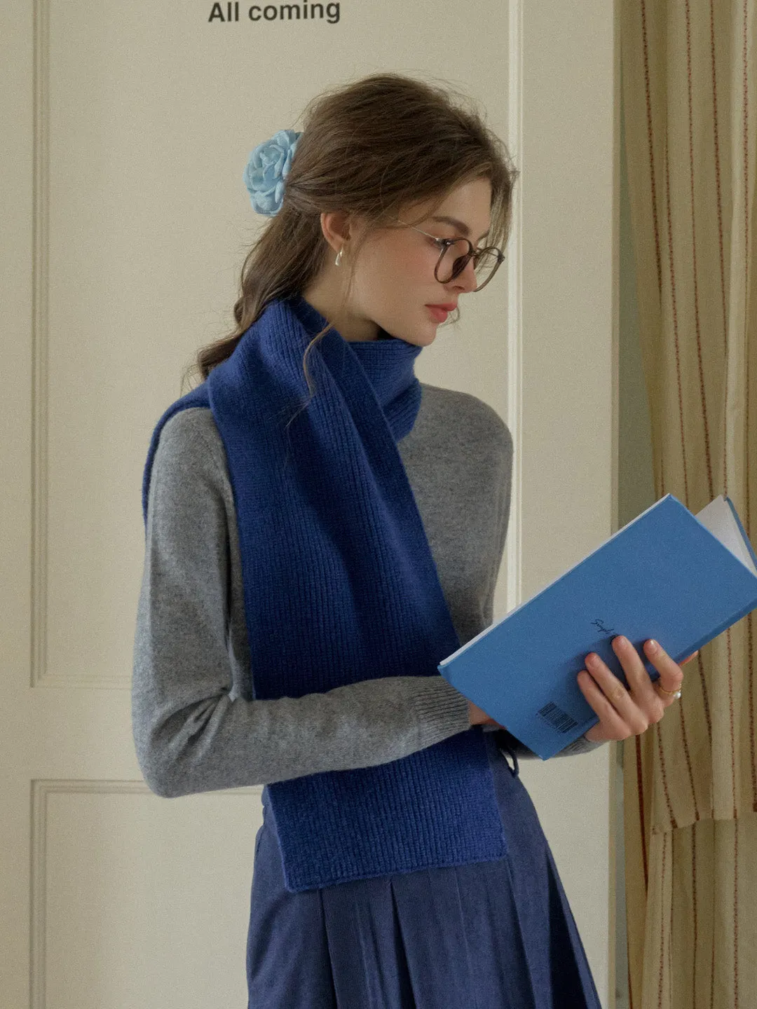Solana Basic Versatile Turtleneck 100% Wool Sweater - Camel