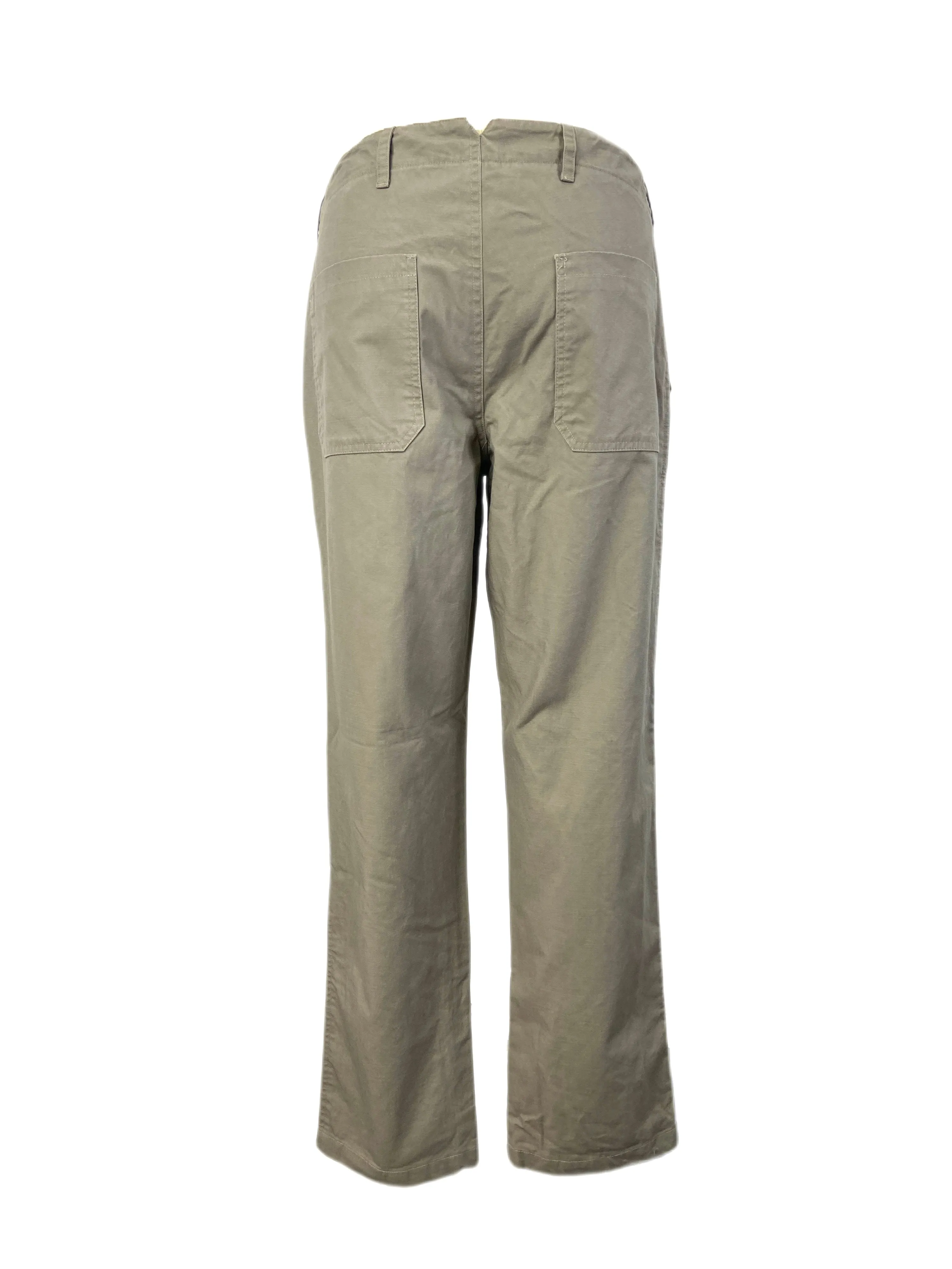 STEVEN ALAN Men's Gray Lined Deck Straight Leg Chinos Pants Sz 33 NWOT
