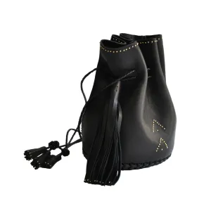 Studded Chevron Bullet Bag