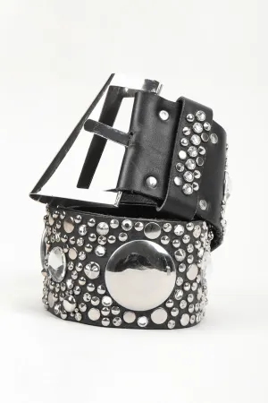 Studded Disc Bling Belt