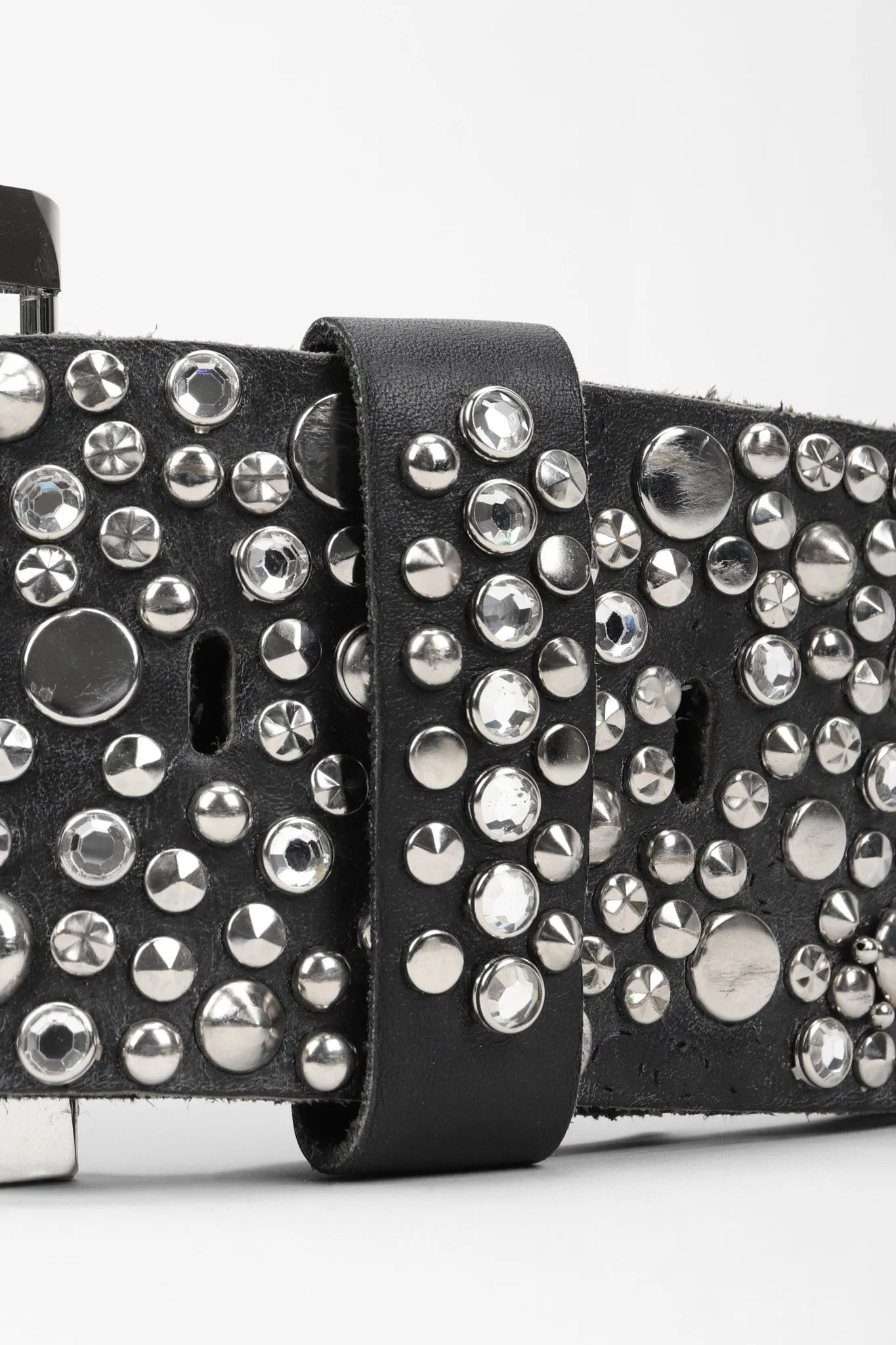 Studded Disc Bling Belt