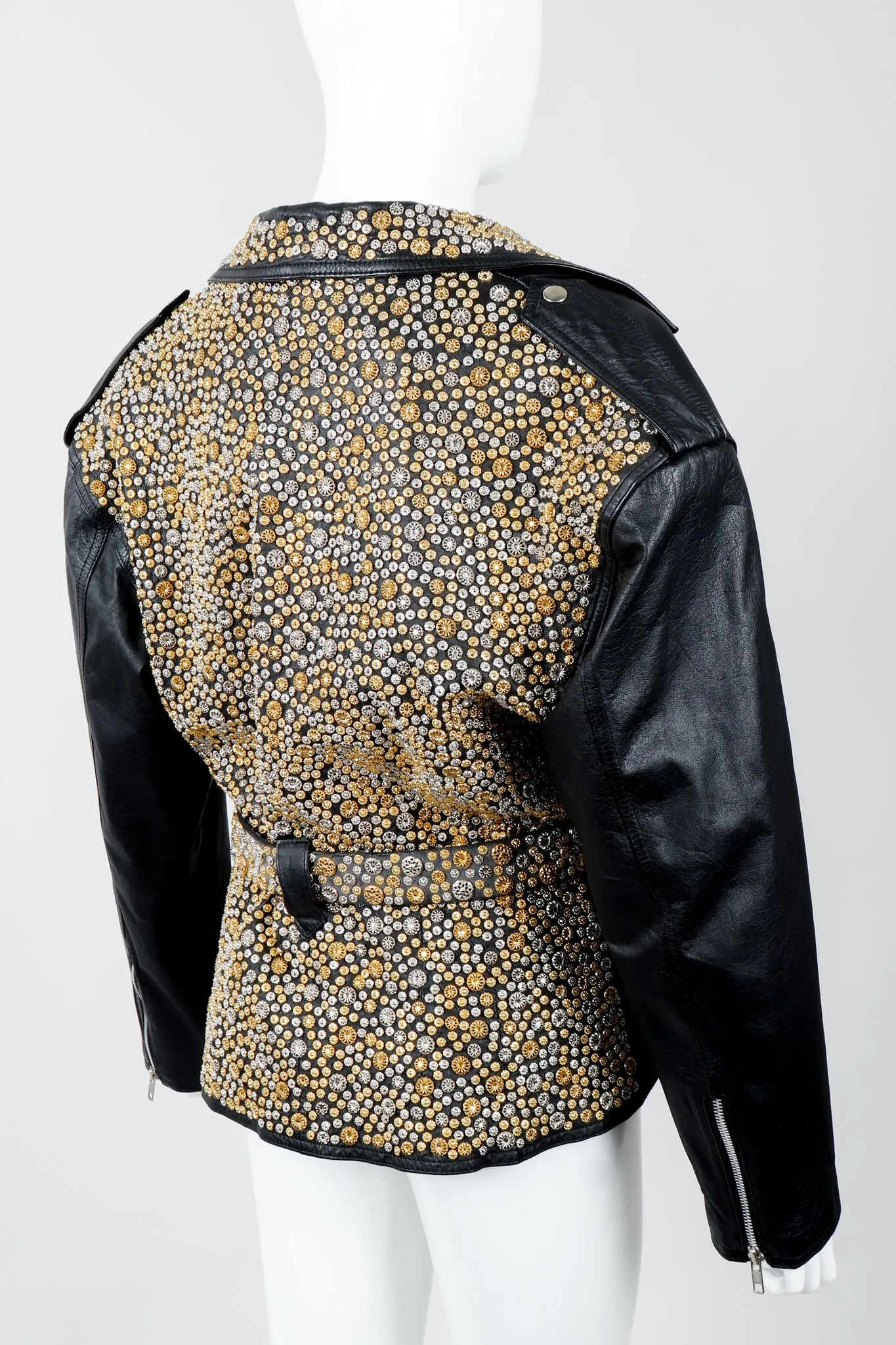 Studded Leather Moto Jacket