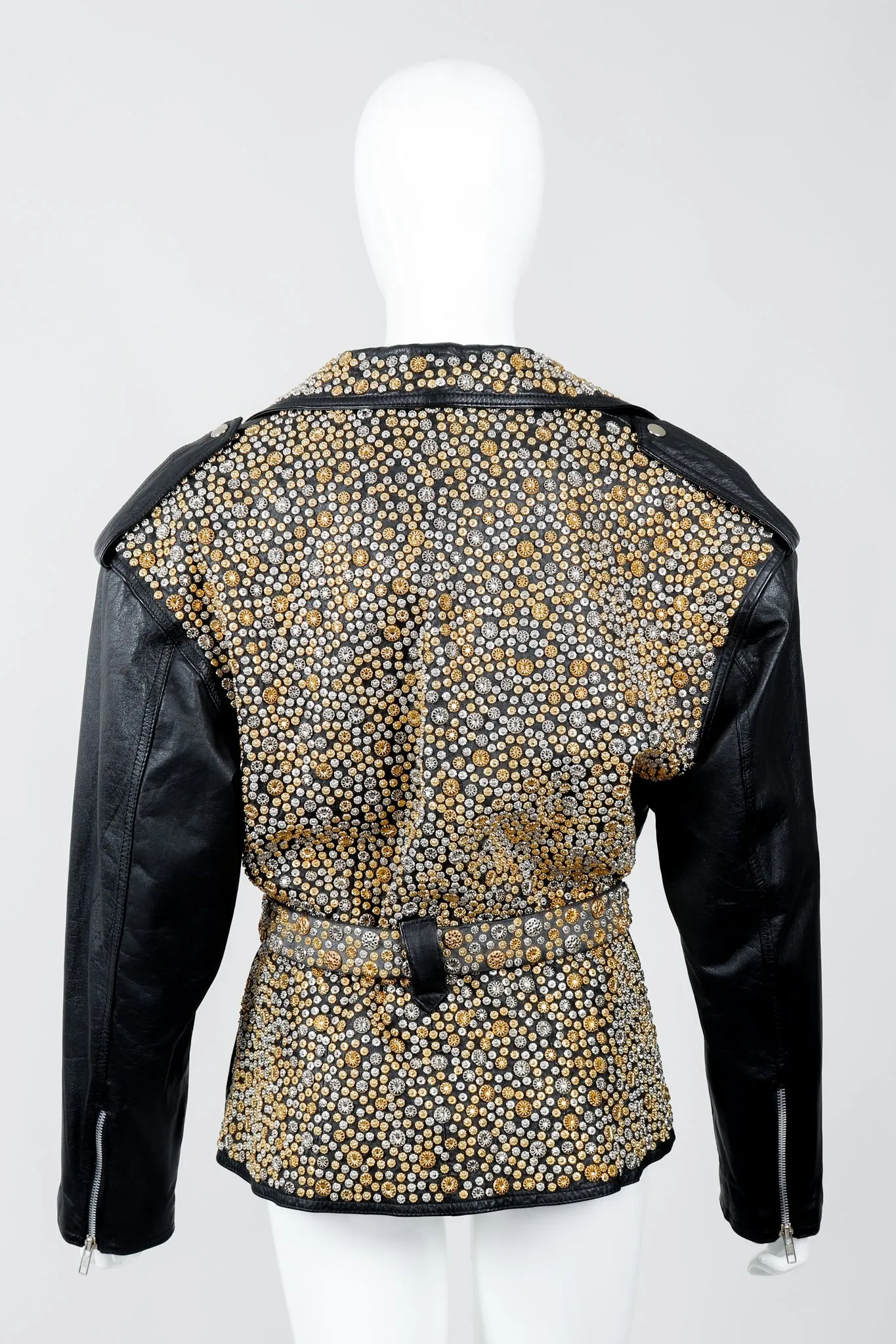 Studded Leather Moto Jacket