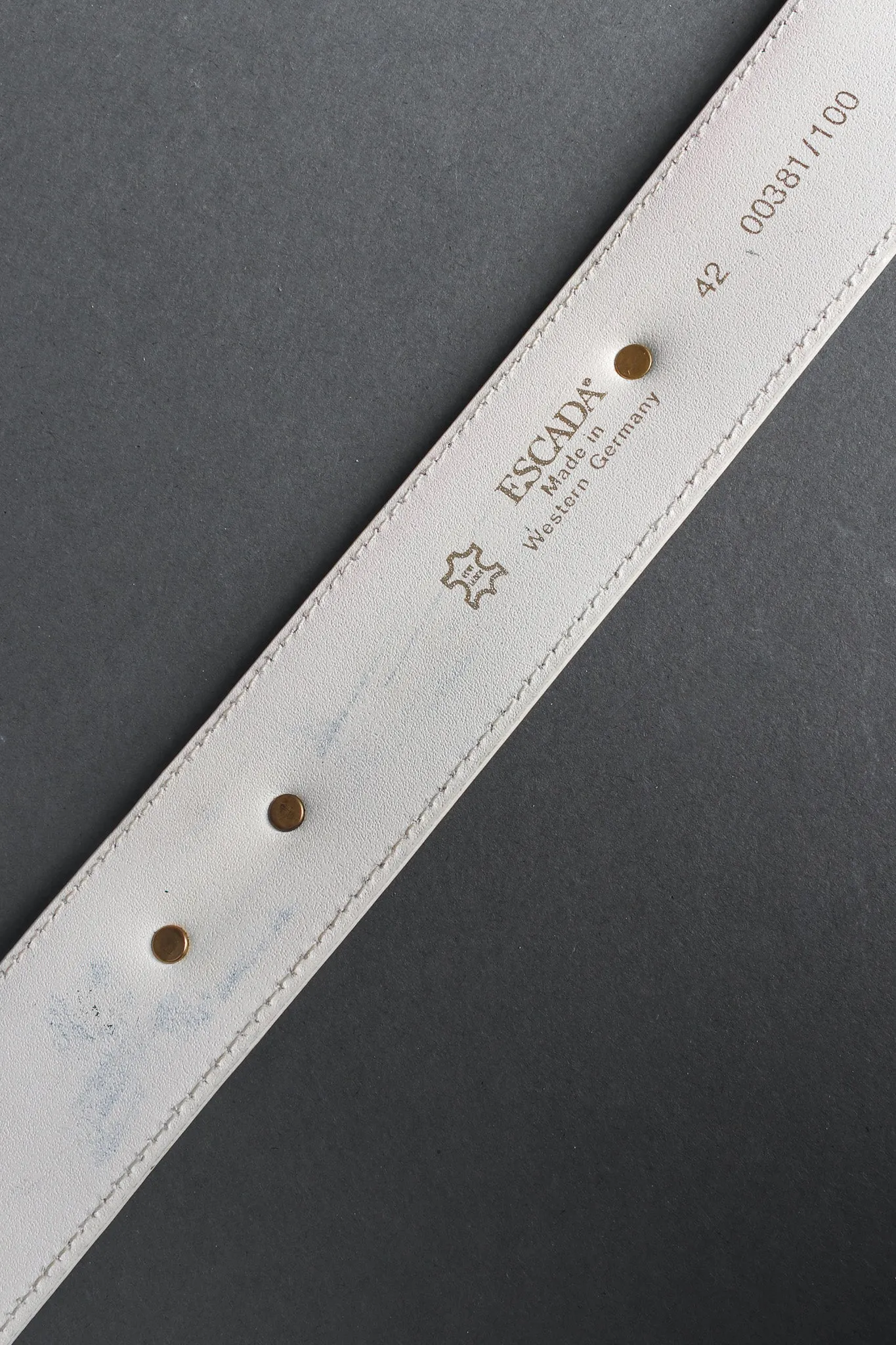 Studded Shell Drop Leather Belt