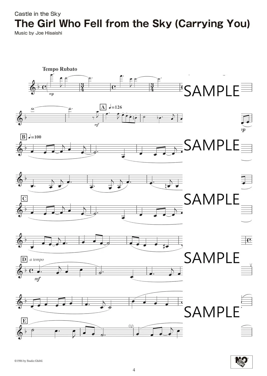 Studio Ghibli Songs for Clarinet & Piano