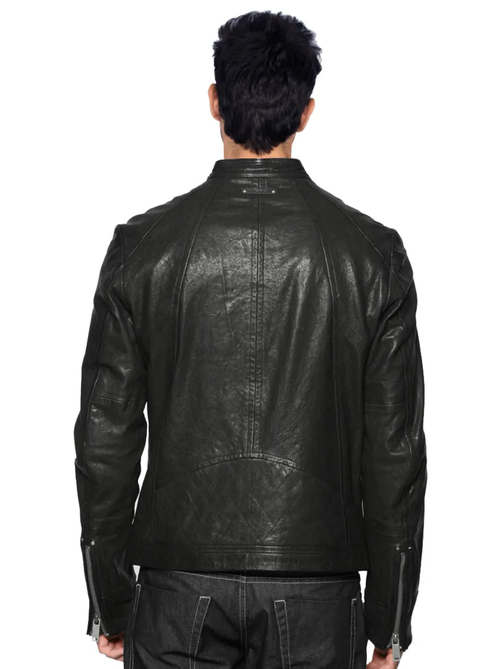 Sturdy Men's Leather Biker Jacket