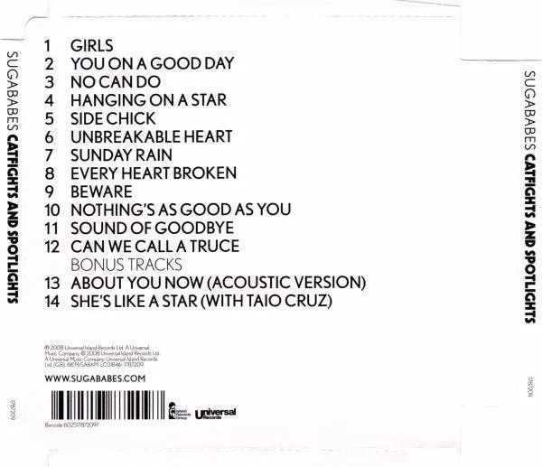 Sugababes: Catfights And Spotlights (CD, Album)