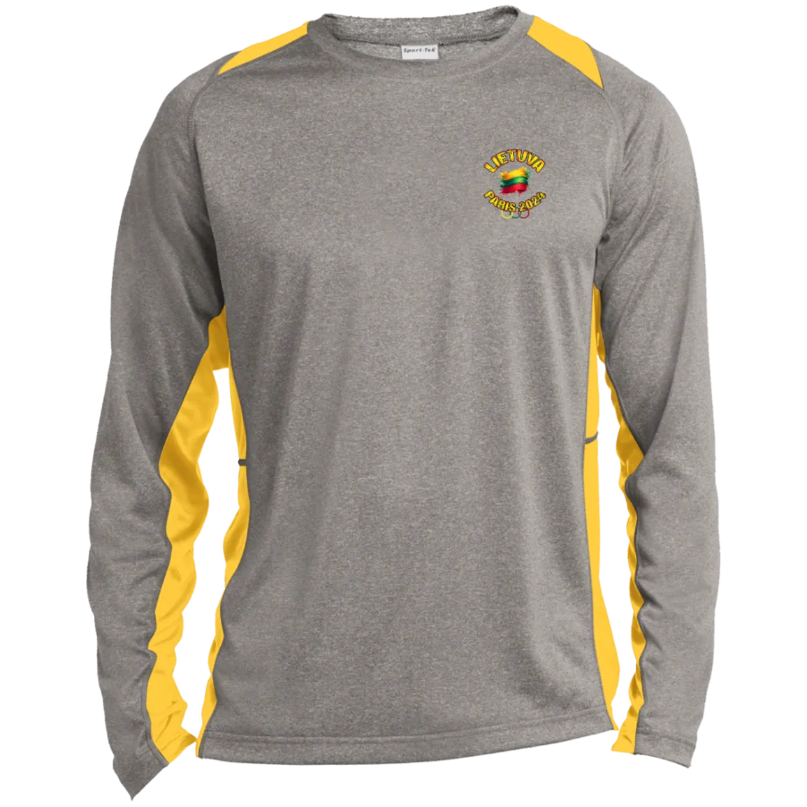 Team Lietuva 2024 Olympics - Men's Long Sleeve Colorblock Activewear Performance T