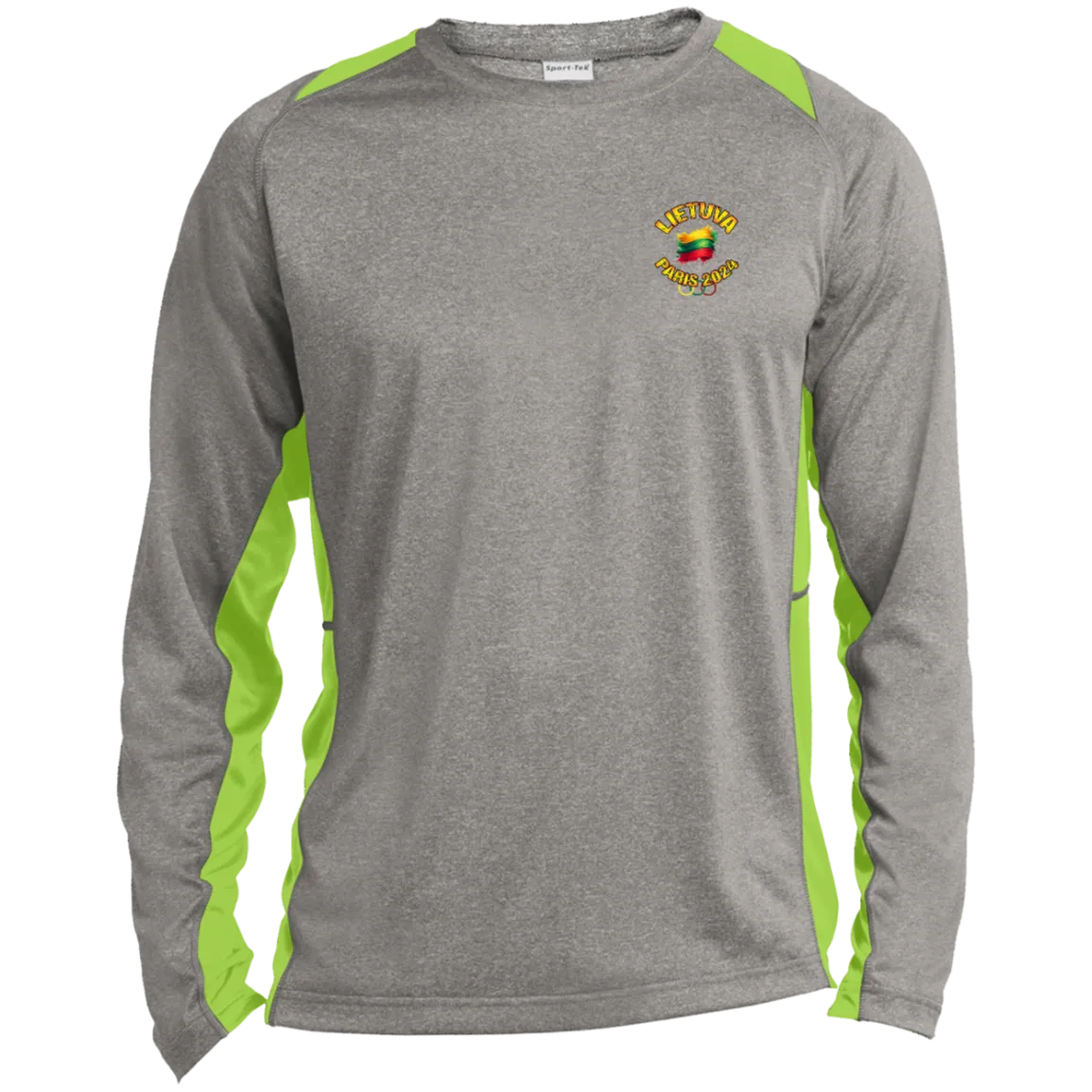 Team Lietuva 2024 Olympics - Men's Long Sleeve Colorblock Activewear Performance T