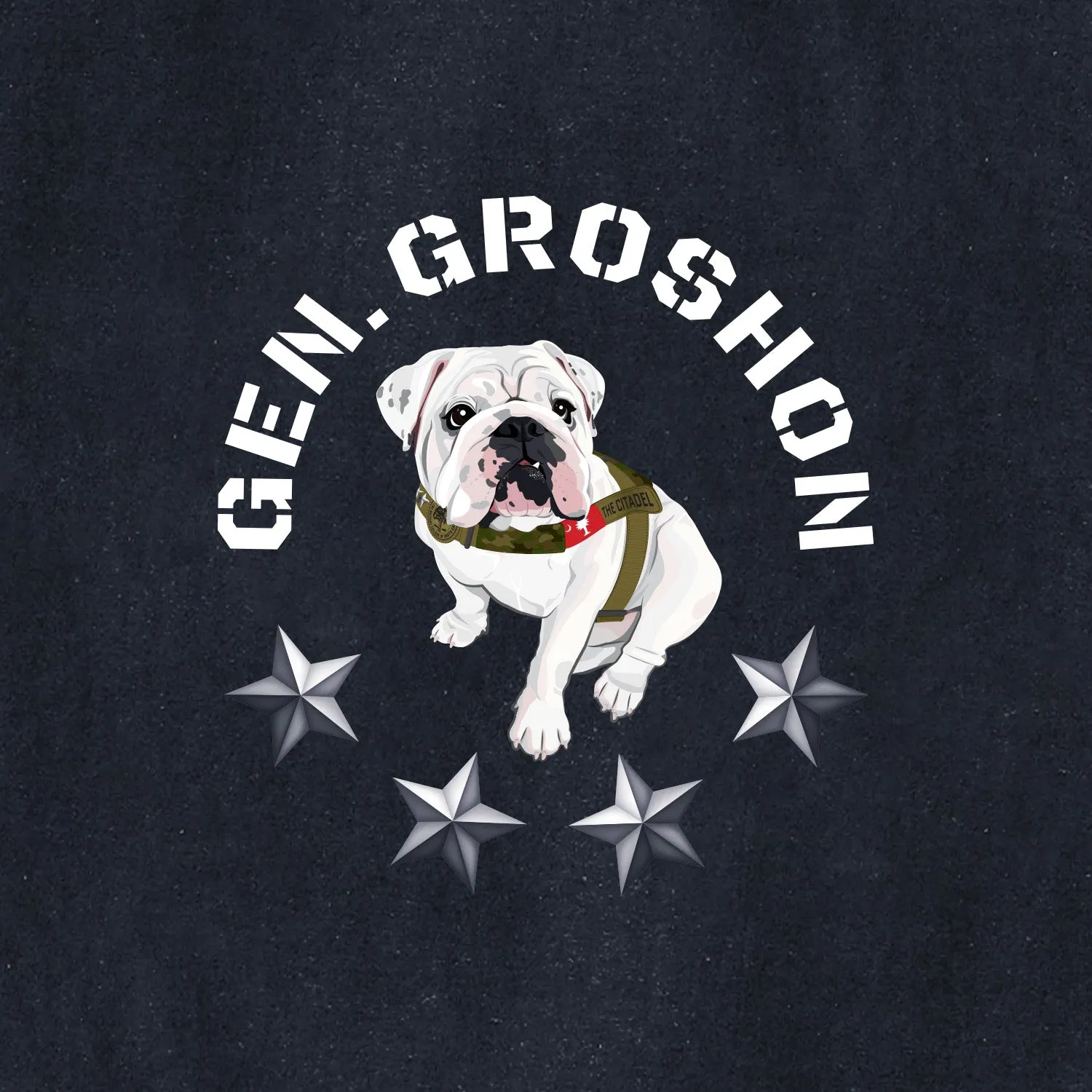 The Citadel Mascot, General Groshon AKA G3 Champion Tee Shirt