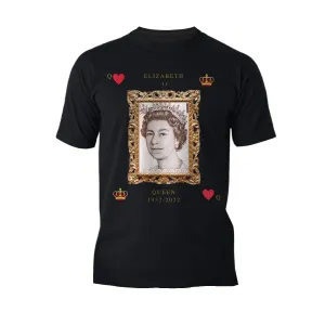 UA Queen's Platinum Jubilee Queen Of Heart's Men's T-shirt (Black)
