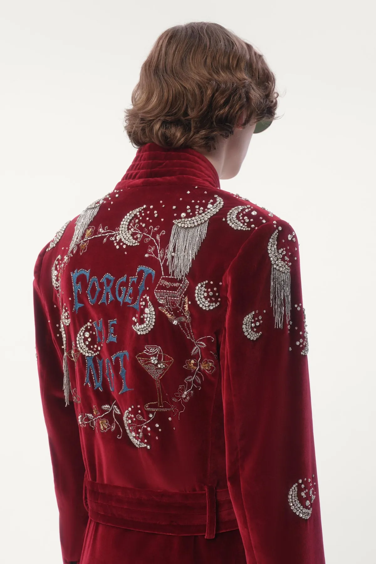 VALENTINO | BELTED COTTON VELVET JACKET