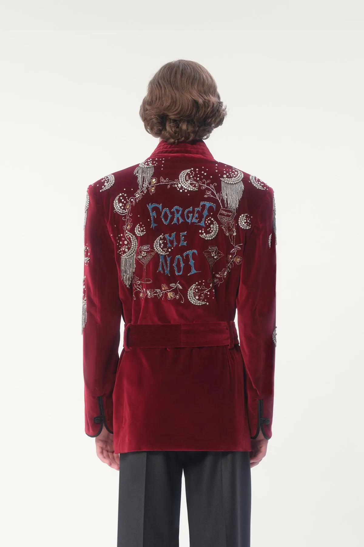 VALENTINO | BELTED COTTON VELVET JACKET
