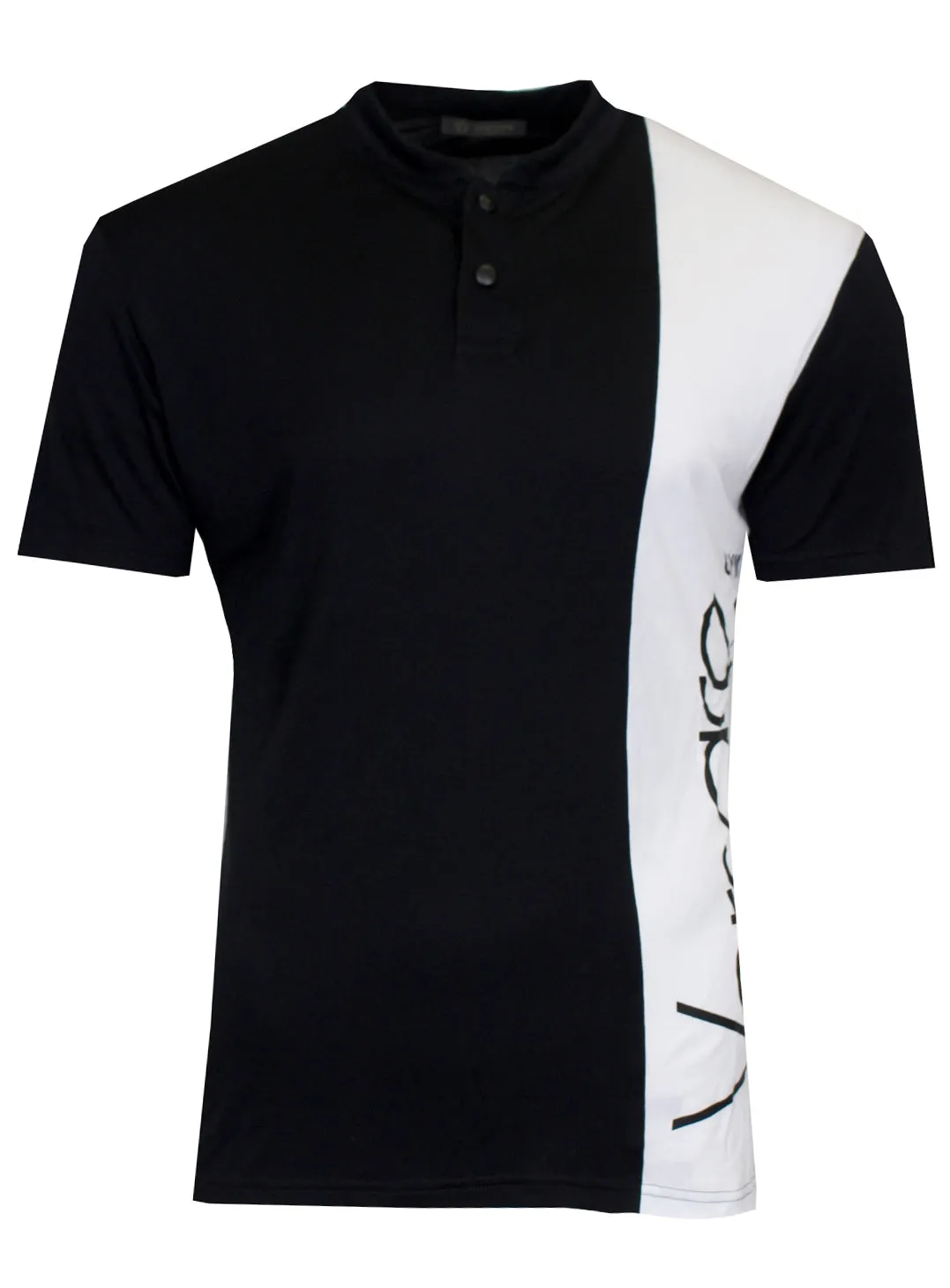 Versace button polo tee