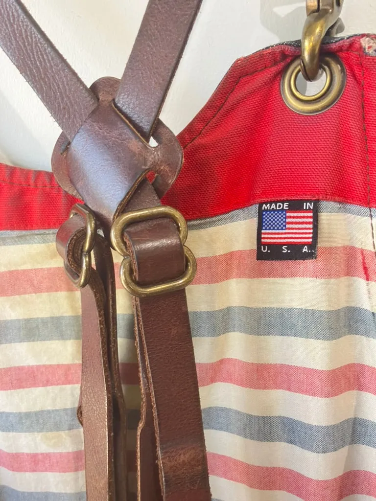 Vintage American Barbershop Denim Apron