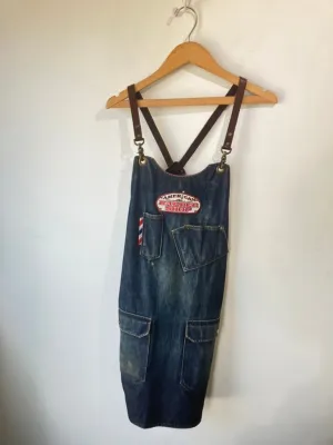 Vintage American Barbershop Denim Apron