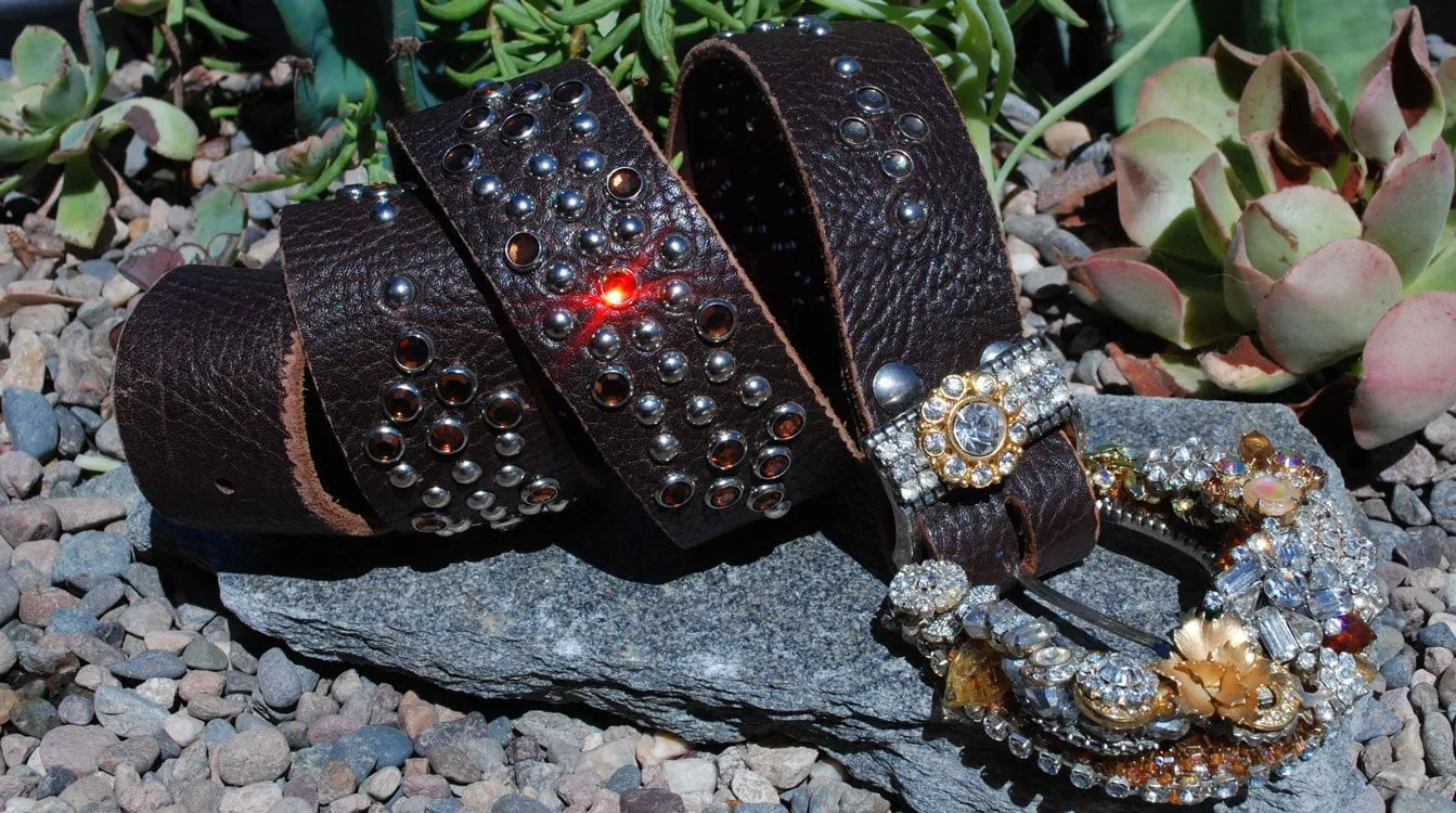 Vintage Crystal Belt & Buckle - Small