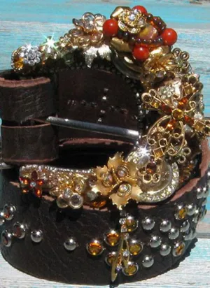 Vintage Jewerly Cross Belt & Buckle - Small