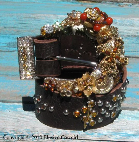 Vintage Jewerly Cross Belt & Buckle - Small
