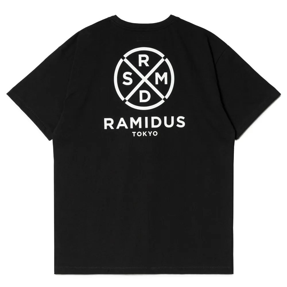 Wheel Logo Crew Neck Tee | Black