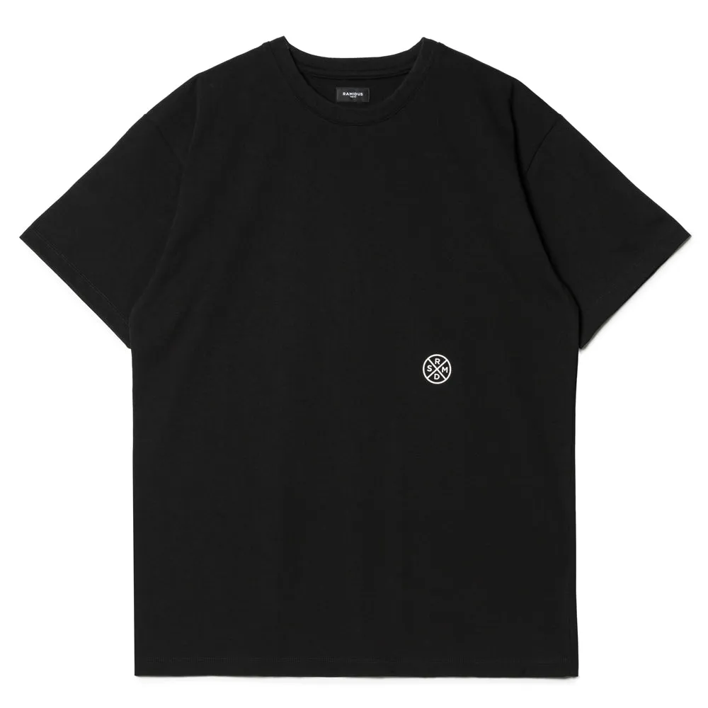 Wheel Logo Crew Neck Tee | Black