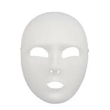 White Full Face Mask