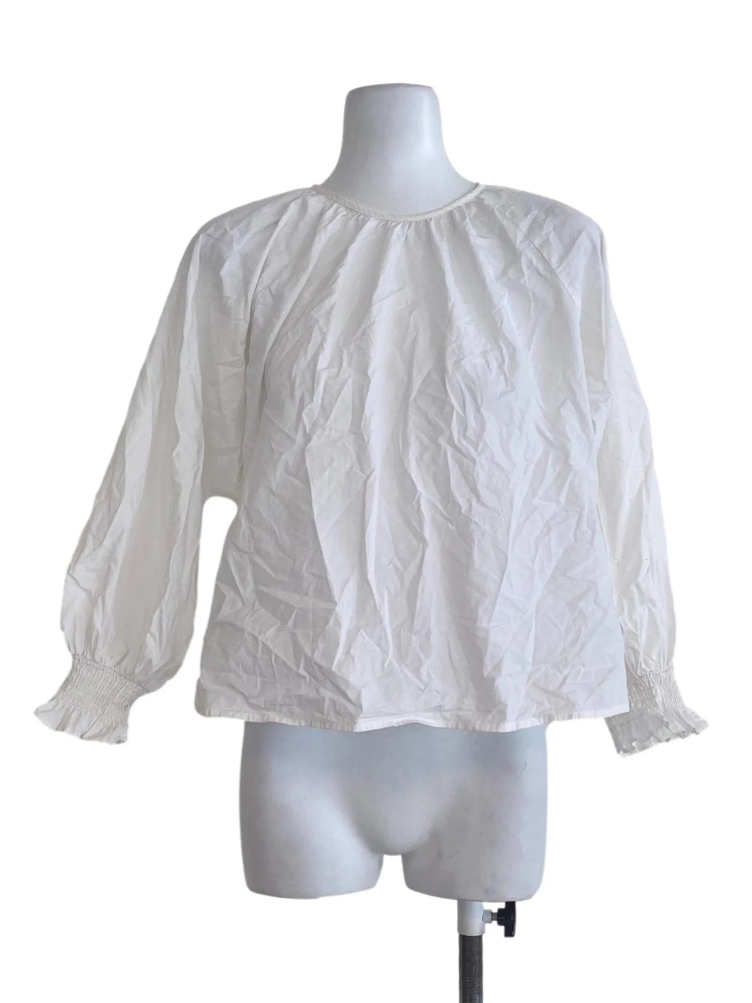 White Plain Blouse