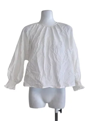 White Plain Blouse