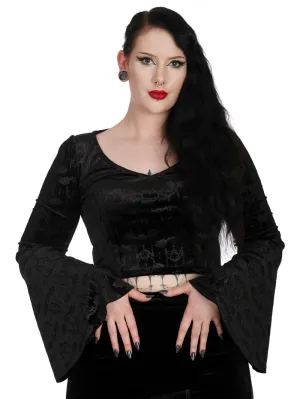 Witchy Gothic Bat Top