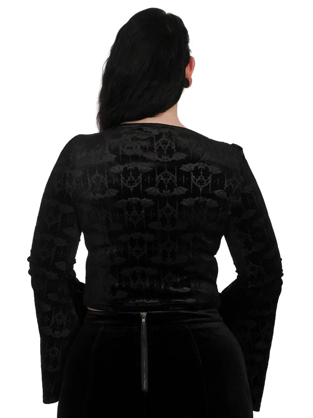 Witchy Gothic Bat Top