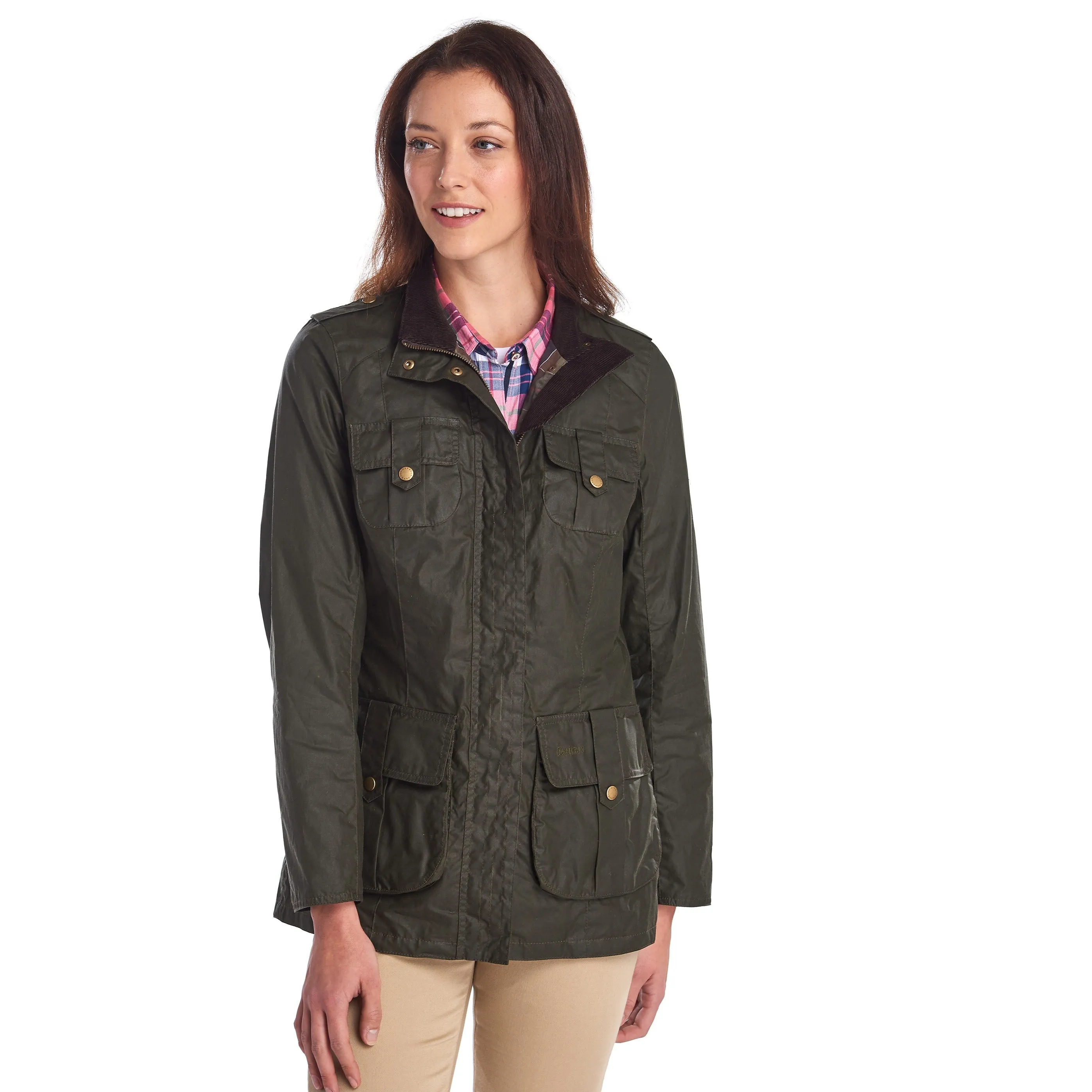 Women's Barbour Lightweight Defense Waxed Cotton Jacket