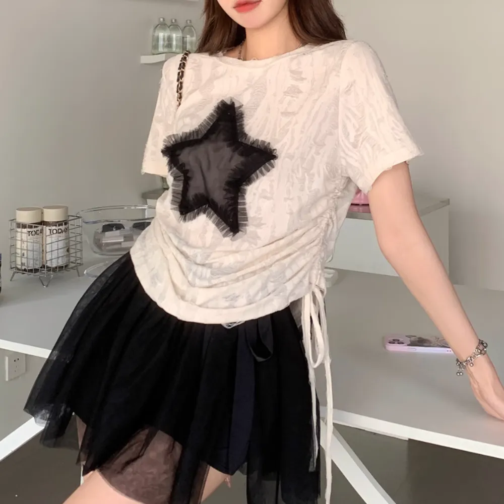 Women's Star Ripped T-Shirt