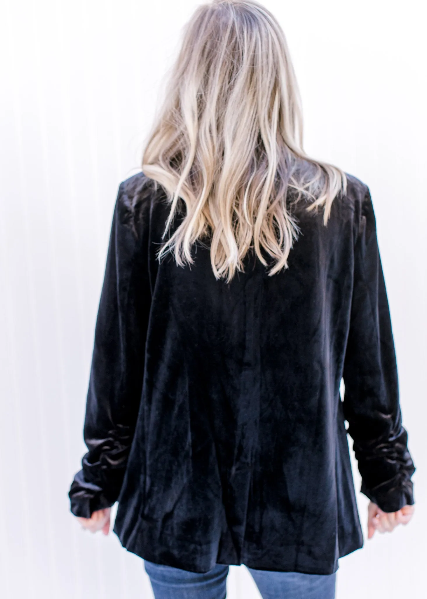X Velvet Black Blazer