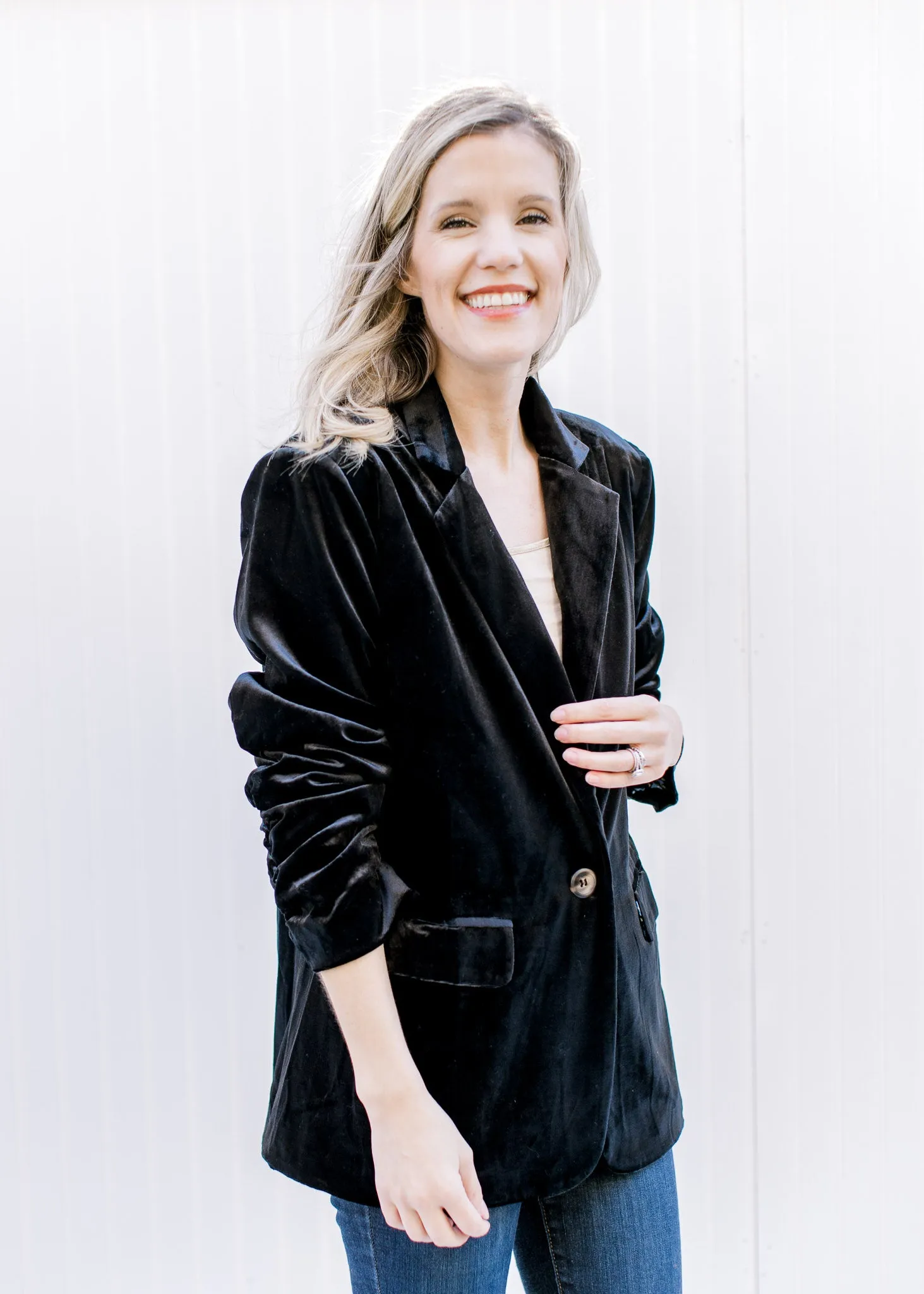 X Velvet Black Blazer