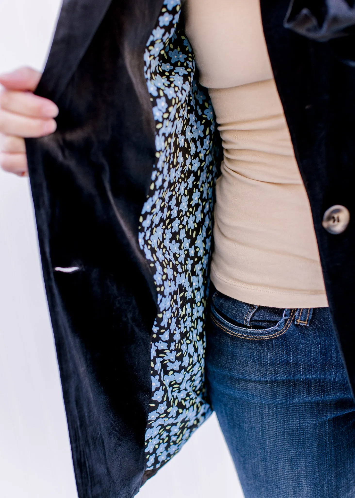 X Velvet Black Blazer