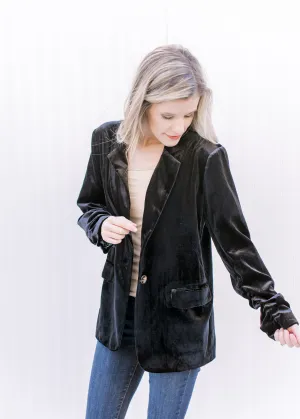 X Velvet Black Blazer