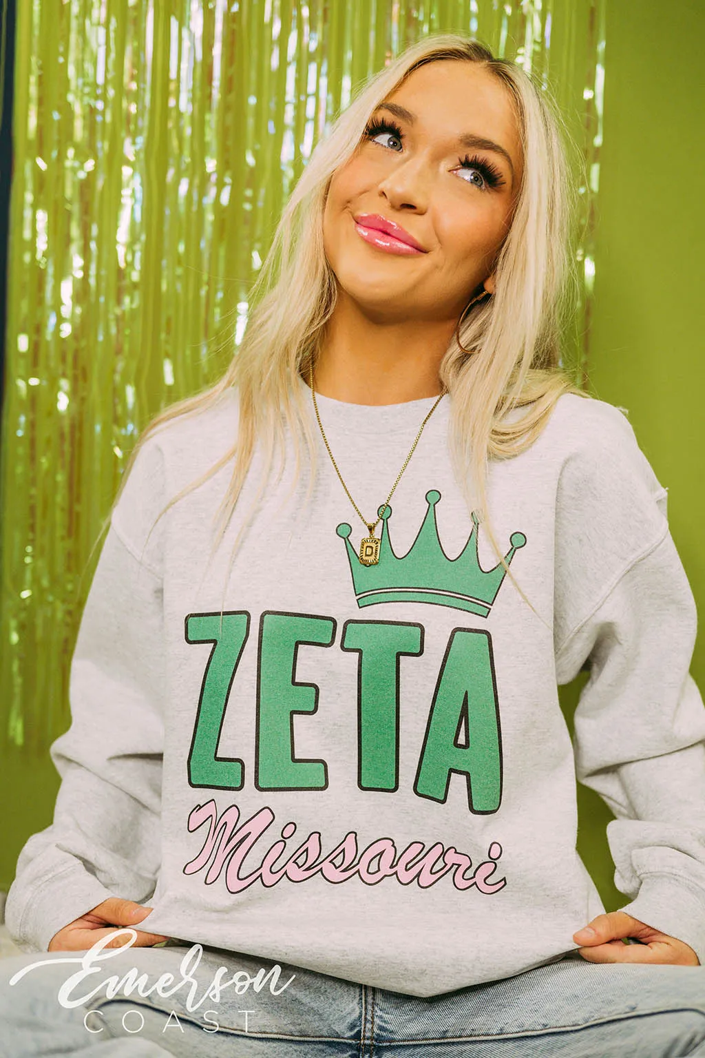 Zeta Tau Alpha PR Simple Crown Crewneck