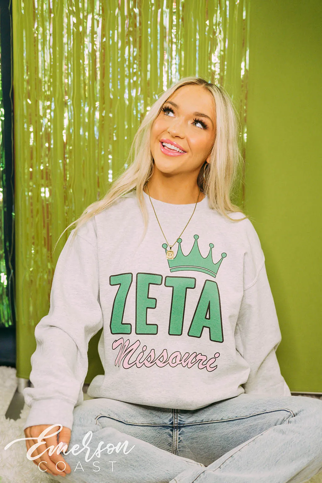Zeta Tau Alpha PR Simple Crown Crewneck
