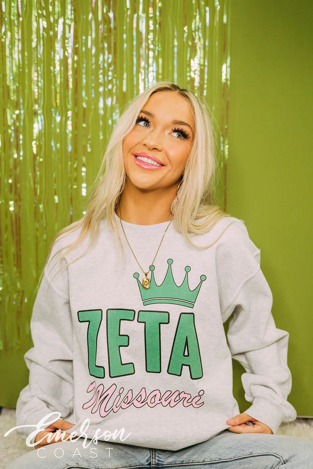 Zeta Tau Alpha PR Simple Crown Crewneck